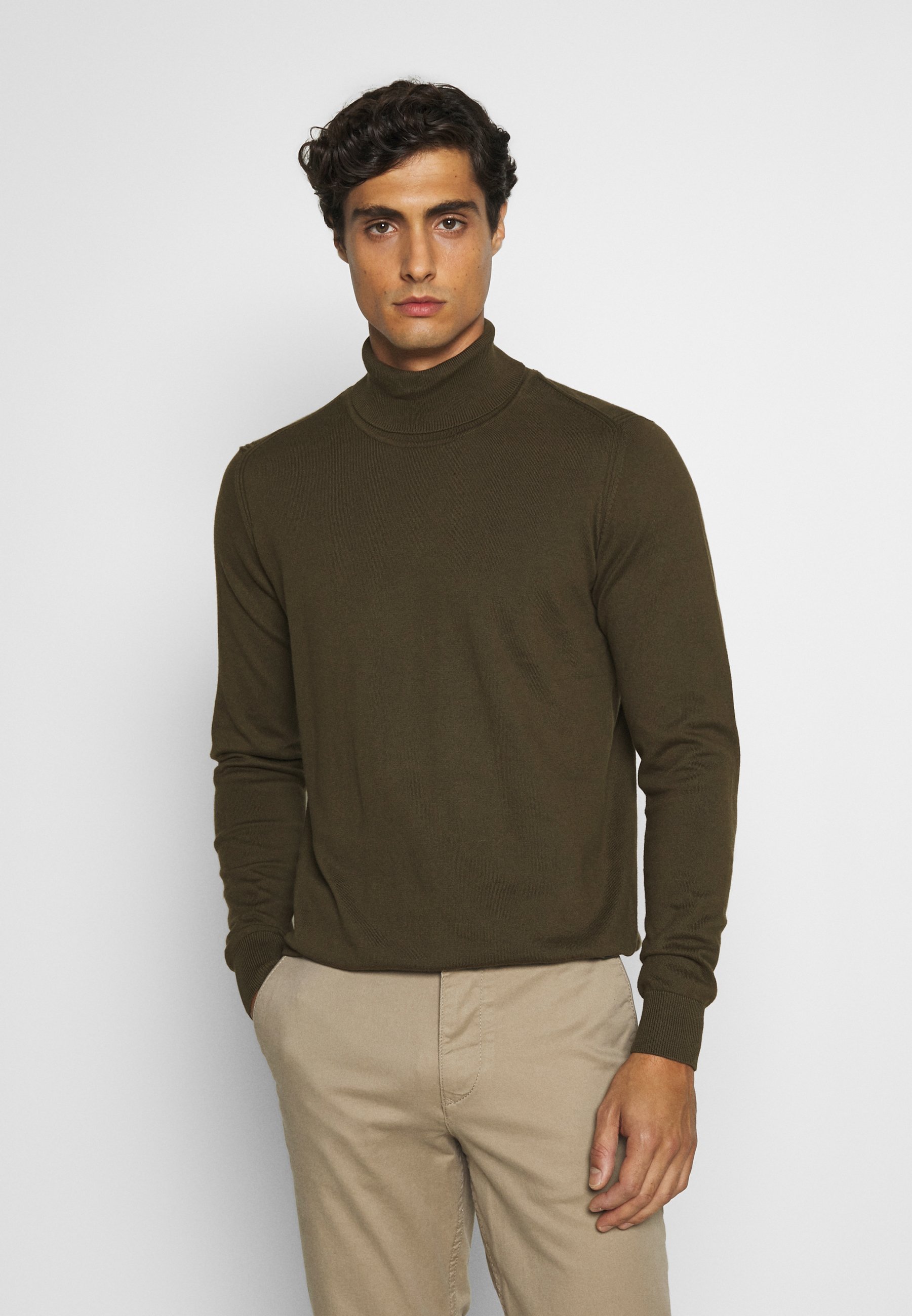 INDICODE JEANS BURNS Strikkegenser army Zalando.no INDICODE JEANS BURNS - Strikkegenser - mottled light grey