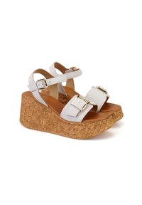 Desa Sandales à plateforme - beige