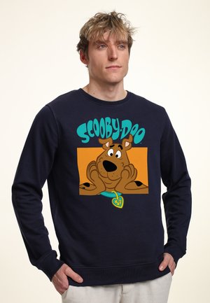 SCOOBY DOO SMILING GRAPHIC - Sweatshirt - oxford navy