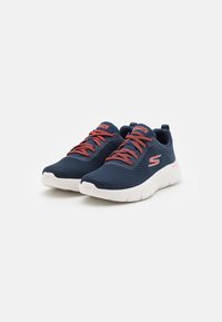 Skechers Performance GO WALK FLEX BUNGEE - Sneakers basse - navy/coral