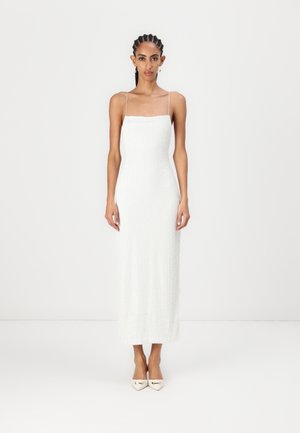 AALIYAH SEQUIN MAXI DRESS - Robe de soirée - white