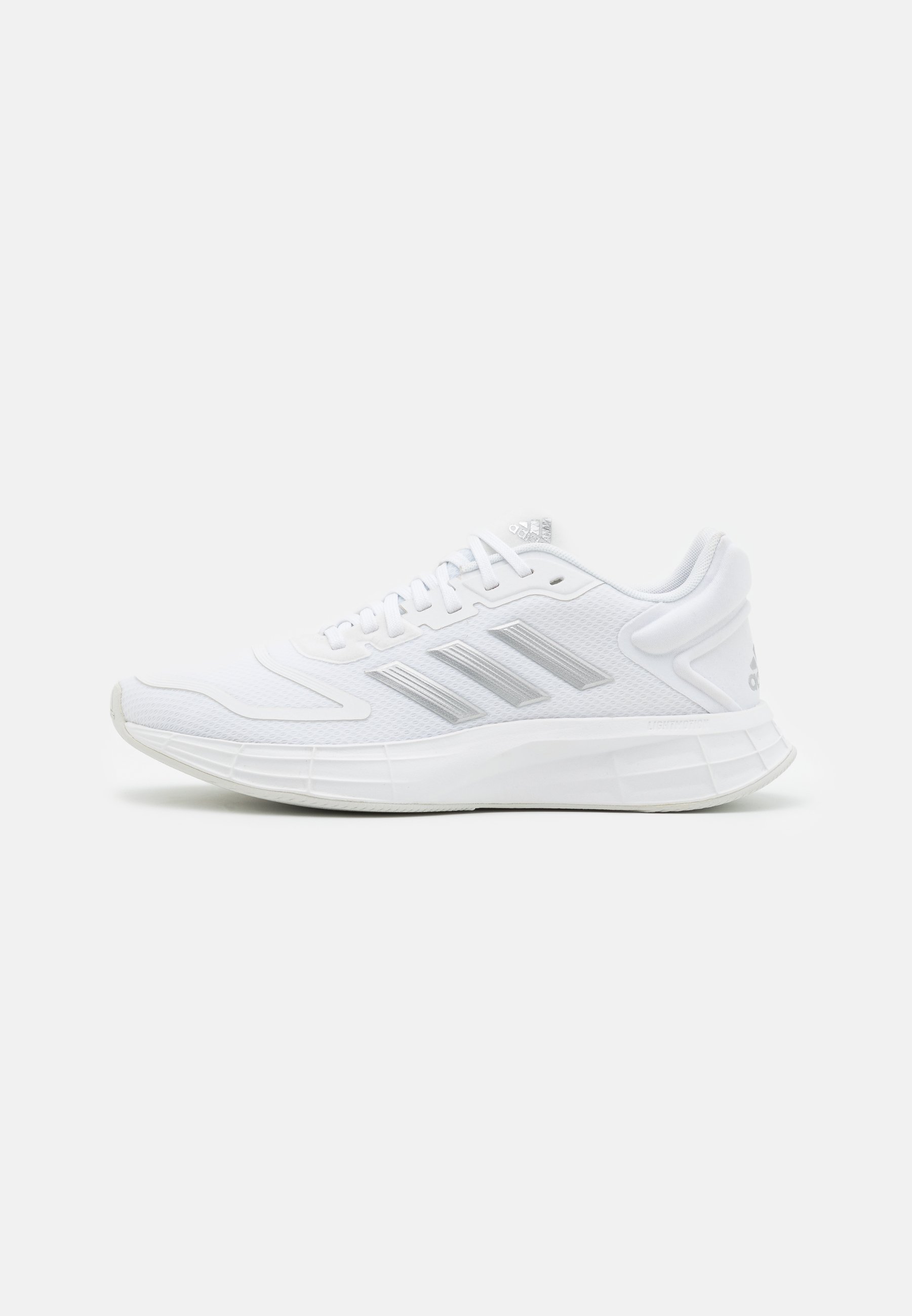 adidas Performance DURAMO 10 - Laufschuh Neutral - footwear white/silver  metallic/grey one/weiß - Zalando.de adidas duramo zalando