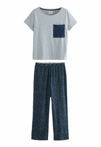 Next - SHORT SLEEVE SET - Pyjamas - navy spot Miniatyrbild 1