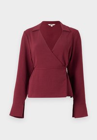 ONLMETTE WRAP SHIRT  - Blouse - bordeaux