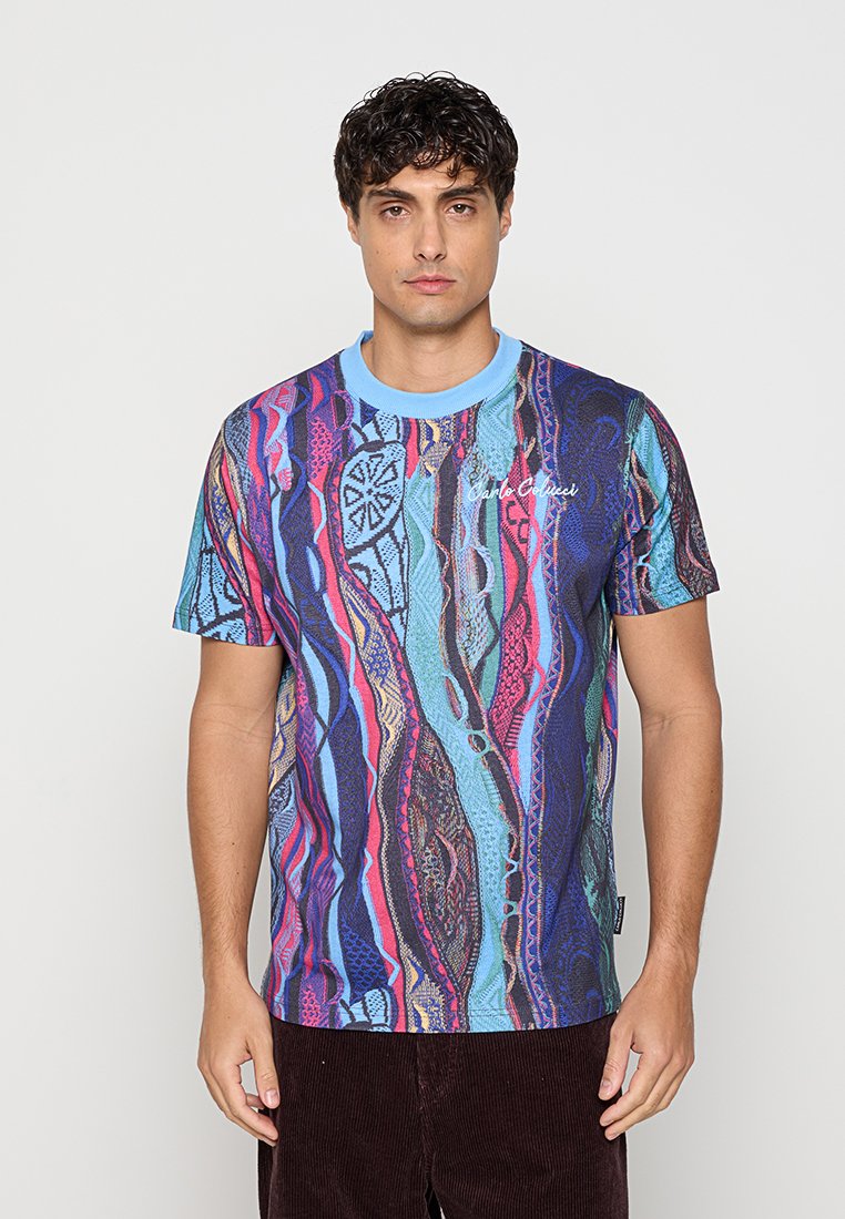carlo colucci T-shirt print petrol