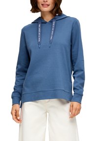 s.Oliver Felpa con cappuccio - blau