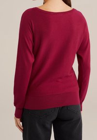 WE Fashion Stickad tröja - red