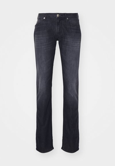 Emporio Armani Pieguloša piegriezuma džinsi - denim nero