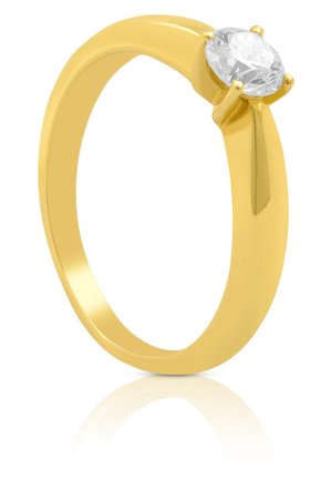 MUAU Schmuck SOLITAIRE RING DIAMANT 0.40CT. - Bague - gelbgoldfarben
