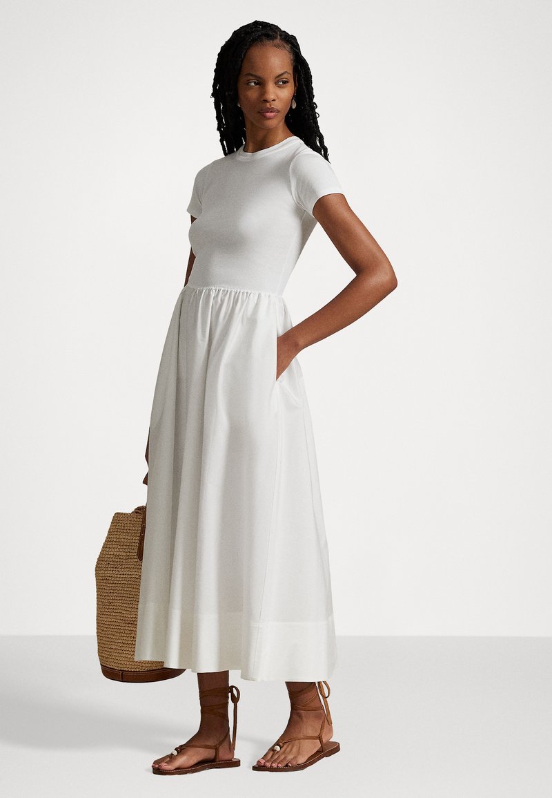 Polo Ralph Lauren Jersey dress - white - Zalando