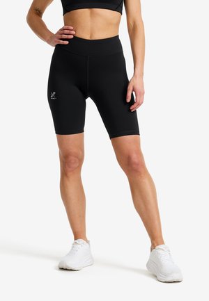 FLOW HIGH-WAISTED BIKER - Shorts - black