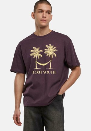 Print T-shirt - plumpurple