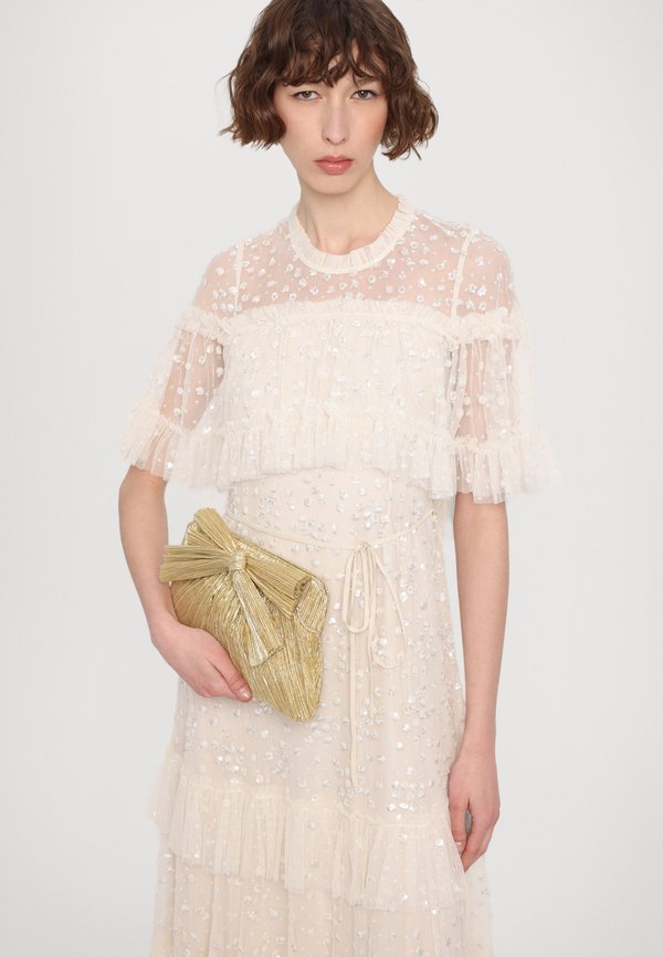 LEILA DOT TIERED CAPE ANKLE GOWN - Occasion wear - cream3