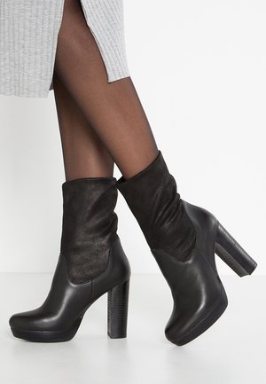 Botines de tacón - black