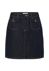 Minijupe - unwashed blue denim
