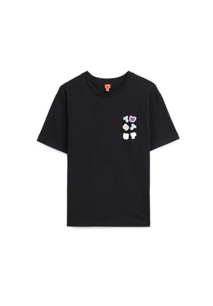 Twist, TWIST T-SHIRT T-SHIRT WITH PATCH - T-shirt imprimé - black