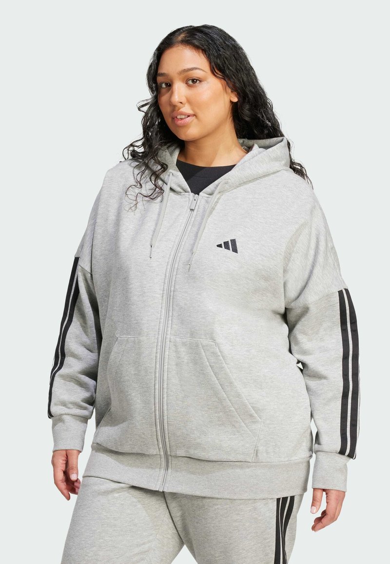 adidas Sportswear - Sweatjakke - medium grey heather   black, Forstør