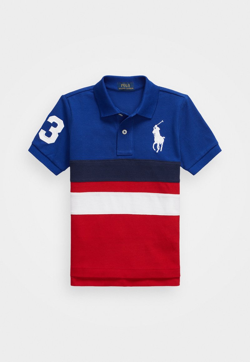 Polo Ralph Lauren BIG PONY COTTON MESH POLO SHIRT - Polo marškinėliai - red/multi-coloured