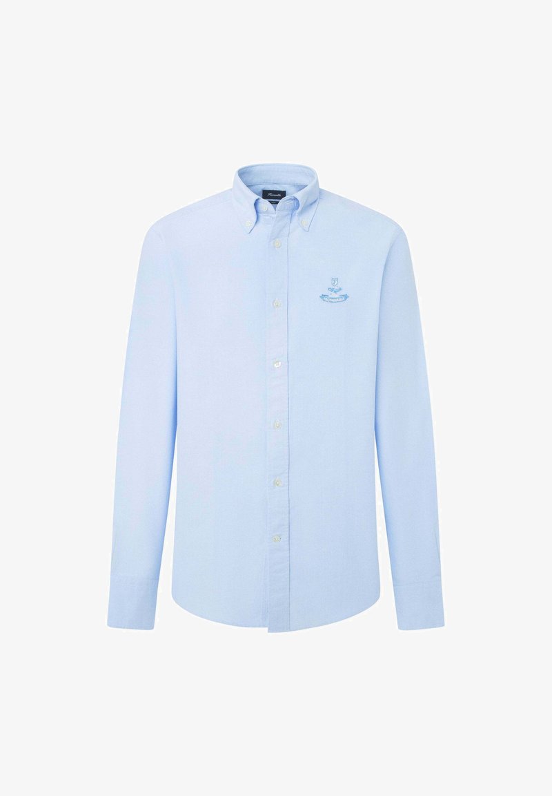 horizon blue dress shirt Horizon in Navy Buttercloth