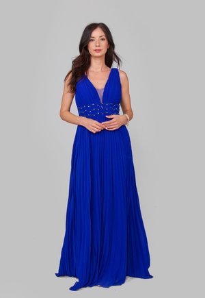 LARGO PLISADA - Vestido de fiesta - azul