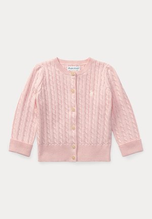 Polo Ralph Lauren MINI CABLE COTTON CARDIGAN - Vesta na kopčanje - hint of pink