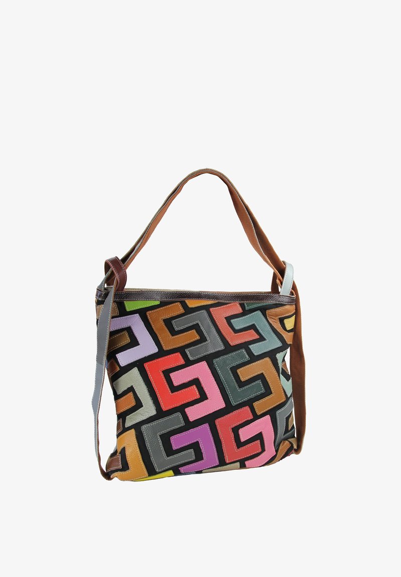 DrachenLeder Handtas - mehrfarbig