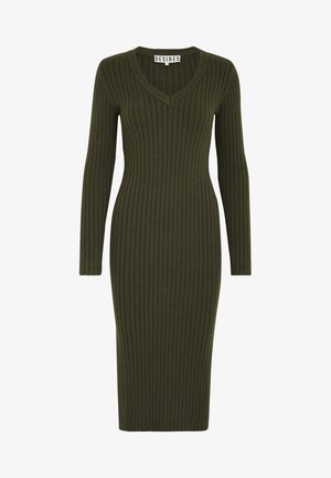 Desires DEAMABEL V-NECK DRESS - Vabalt langev kleit - dark green