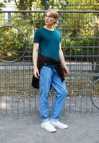 Lee SHAPED TEE - T-shirt básica - esmeralda