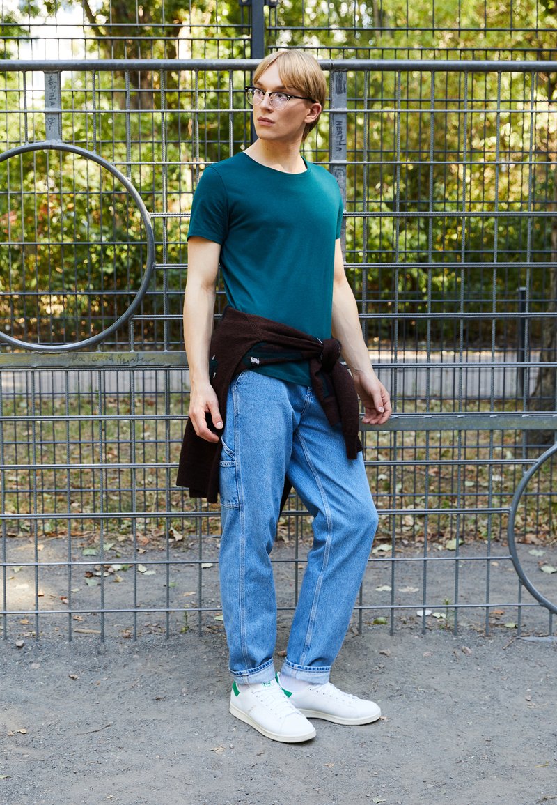 Lee SHAPED TEE - T-shirt básica - esmeralda