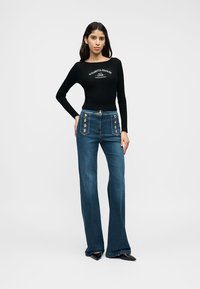 Elisabetta Franchi WOMEN KNITTED SWEATER - Πουλόβερ - nero