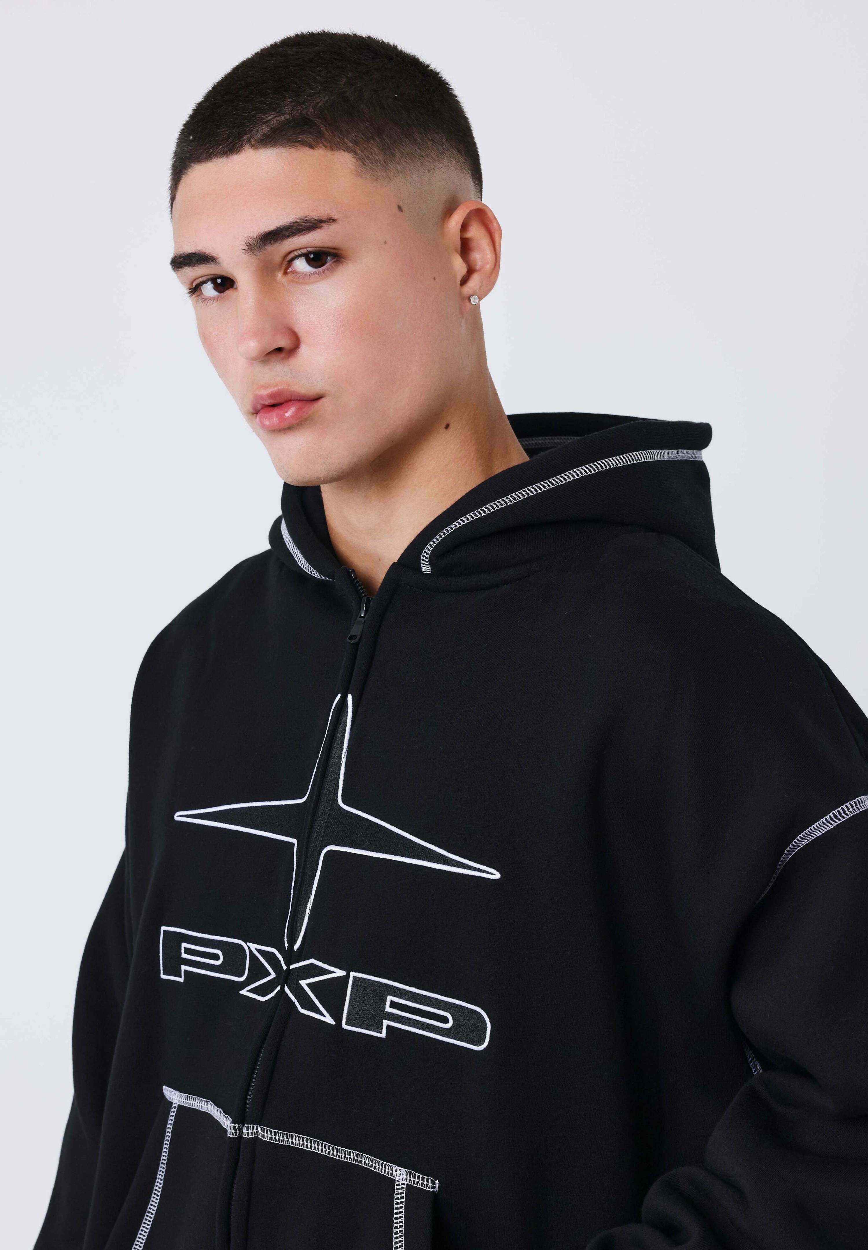 Project X Paris UK DRIP - Zip-up sweatshirt - noir/black - Zalando