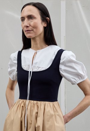 Diane von Furstenberg SELENA DRESS - Φόρεμα από ζέρσεϊ - khaki/midnight