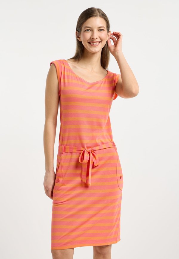 Jerseykleid - coral