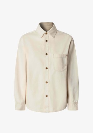 Pepe Jeans, GROVE OVERSHIRT - Denimová bunda - ecru tencel blend