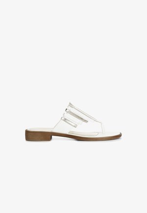 CAFèNOIR, Sandaler m/ tåsplit - white-gold