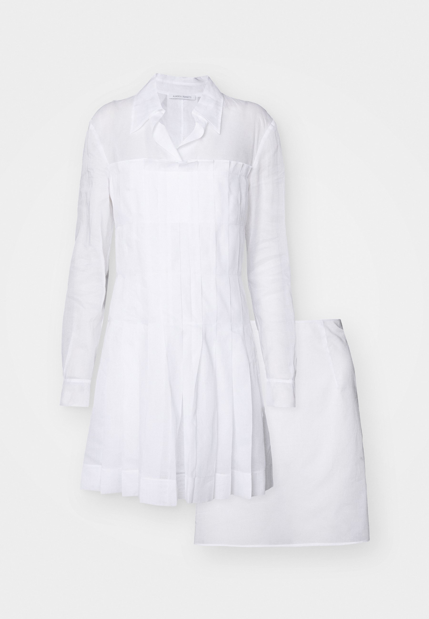 ワンピース A FERRETTI SS19 ABITO (A.0451.1614 2 WHITE) Alberta Ferretti DRESS SET - Abito a camicia - white/bianco