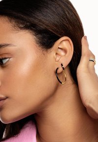 Singularu ARO SPARK SKY ENAMEL - Pendientes - gold-coloured, black