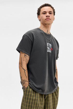 JAPANESE LUCK TEE - Nyomott mintás póló - black