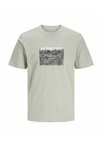 JCOTARMAC CAMO CREW NECK  - Tričko s potlačou - aqua gray