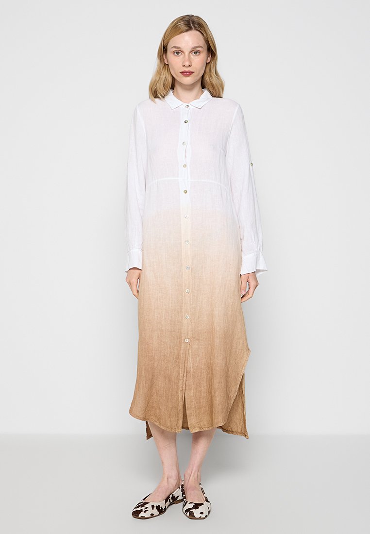 Le Monde du Lin Blousejurk meerkleurig Le Monde du Lin Blousejurk meerkleurig