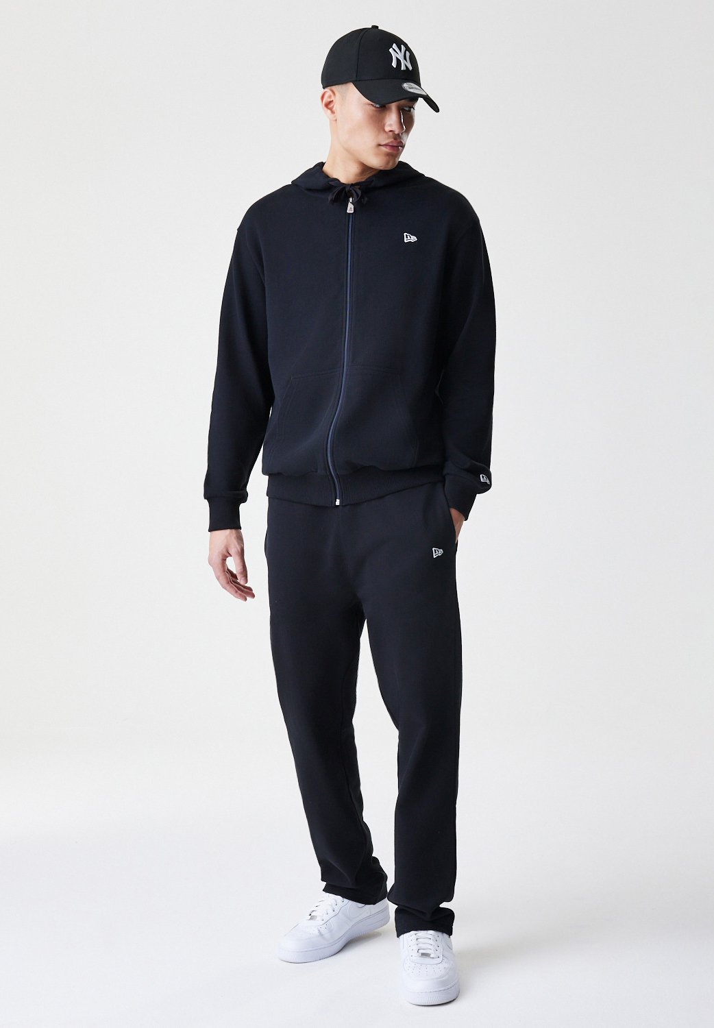 New Era PREMIUM ESSENTIAL HOODY - Zip-up sweatshirt - black