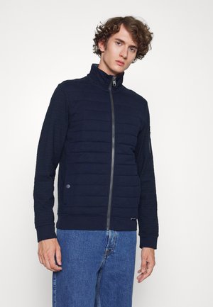 STRUCTURED STAND UP JACKET - Felpa con zip - sky captain blue