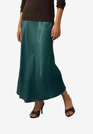 REGULAR FIT- PRINT MIDI - Maksihame - teal blue