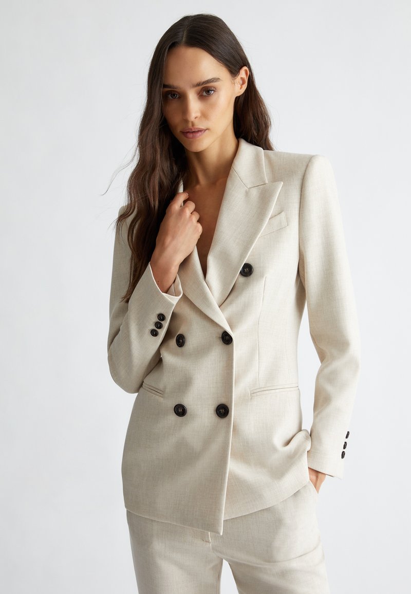 LIU JO DOPPIOPETTO - Blazer - beige