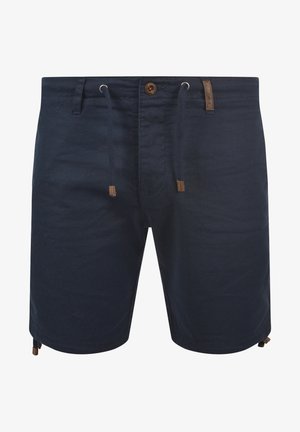 INDICODE JEANS IDMOSES LINEN MIX - Pantaloni scurți - night sky