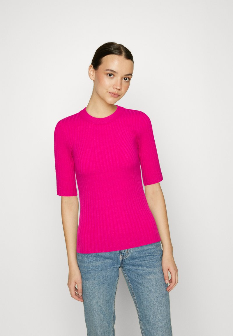 Pull Maille PCCRISTA PIECES - 50% Viscose - Col Rond - Coupe Ajustée
