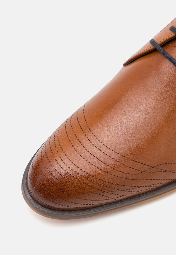 LEATHER - Lace-ups - cognac2