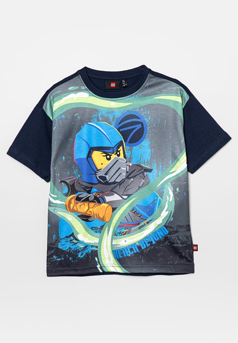 LEGO® kidswear T-shirt print donkerblauw