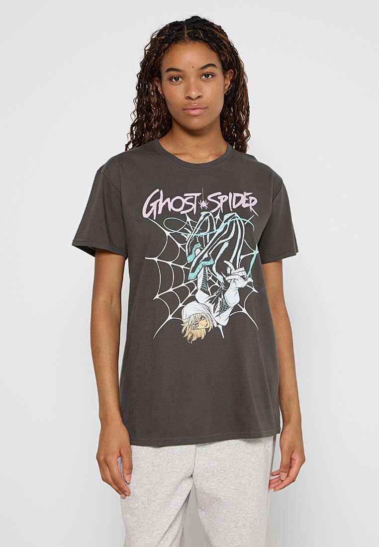 Marvel T-shirt print donkergrijs