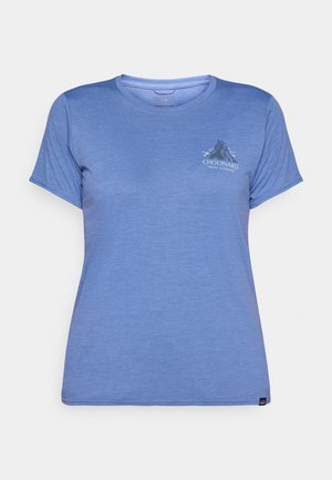 Patagonia DAILY GRAPHIC LANDS - Sport T-shirt - blue